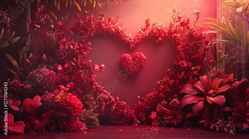 Floral Hearts: A Valentine's Day Dreamscape