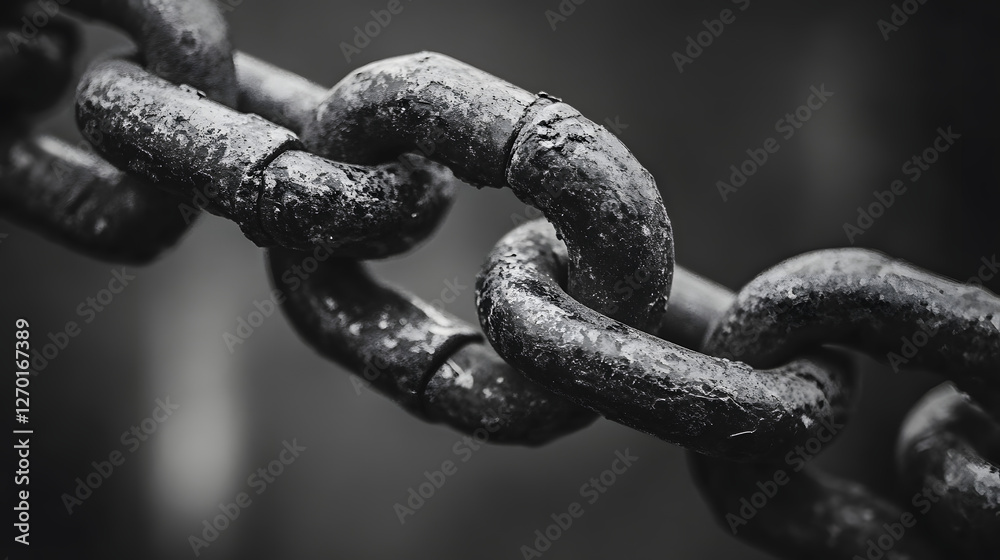Powerful image of chain breaking apart, depicting habit change Powerful image of chain breaking apart, depicting habit change