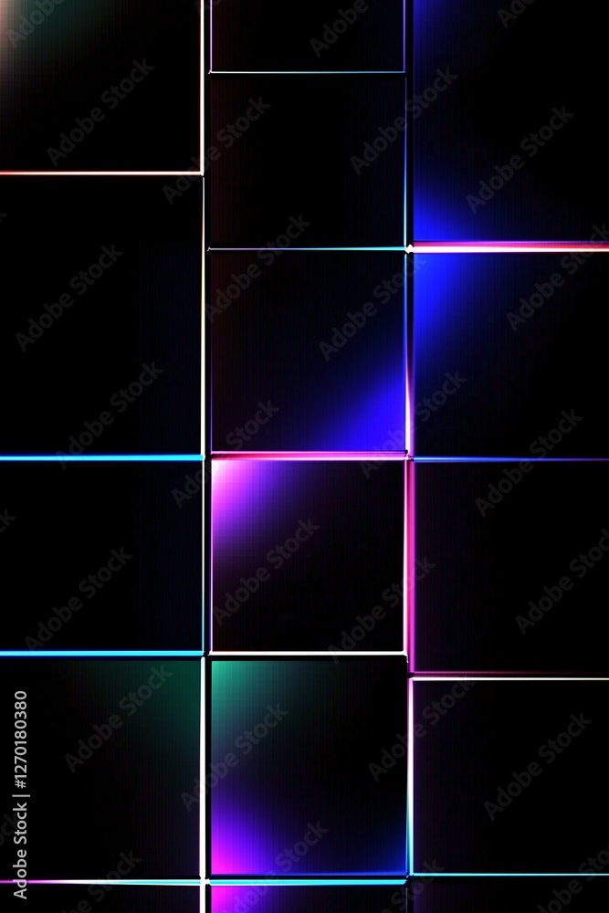 Fototapeta premium Dark background, color square wallpaper