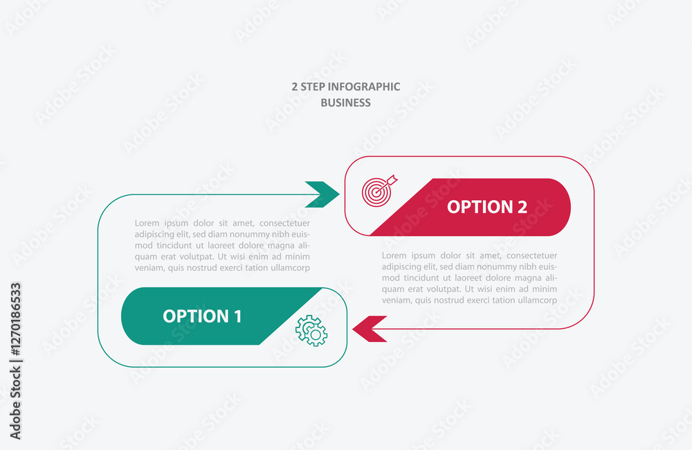 2 step or option infographic template design vector with line for business company presentation and marketing 2 step or option infographic template design vector with line for business company presentation and marketing