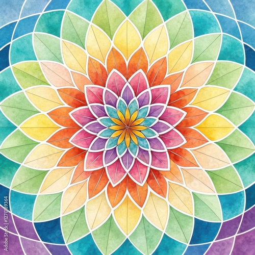Watercolor Mandala