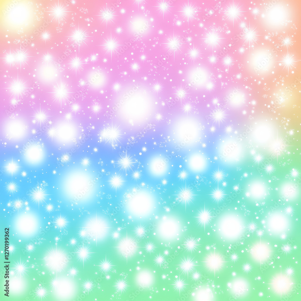Colorful pastel background with sparkling stars Colorful pastel background with sparkling stars