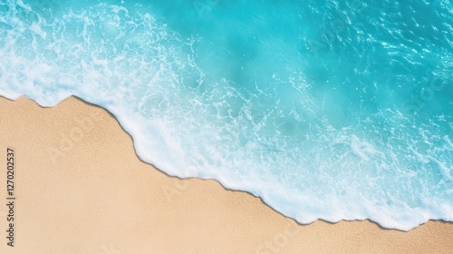 Azure Waves on Sandy Shore