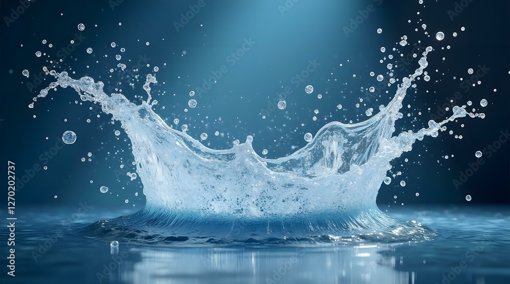 Product Platform with Water Splash. Product Platform with Water Splash.