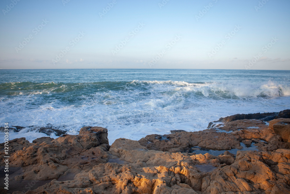 Waves and rocks, tidepools, ocean landscape Ko'Olina, Oahu, Hawaii Waves and rocks, tidepools, ocean landscape Ko'Olina, Oahu, Hawaii