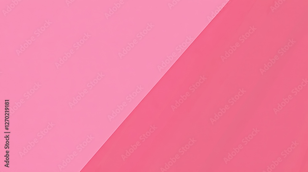 Two-Tone Pink Background: Minimalist Design with Diagonal Division Two-Tone Pink Background: Minimalist Design with Diagonal Division