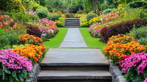 Beautiful Flower Garden Path