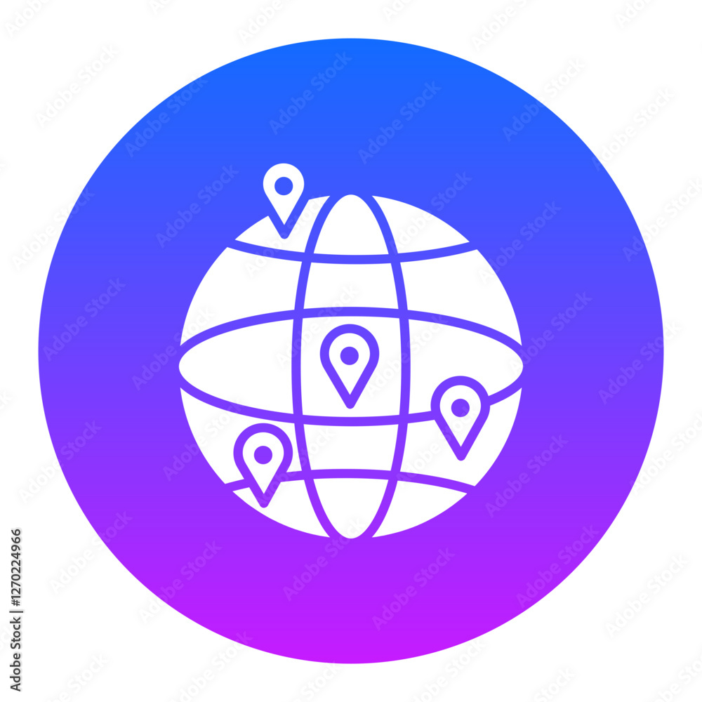 Worldwide Coverage Icon Worldwide Coverage Icon