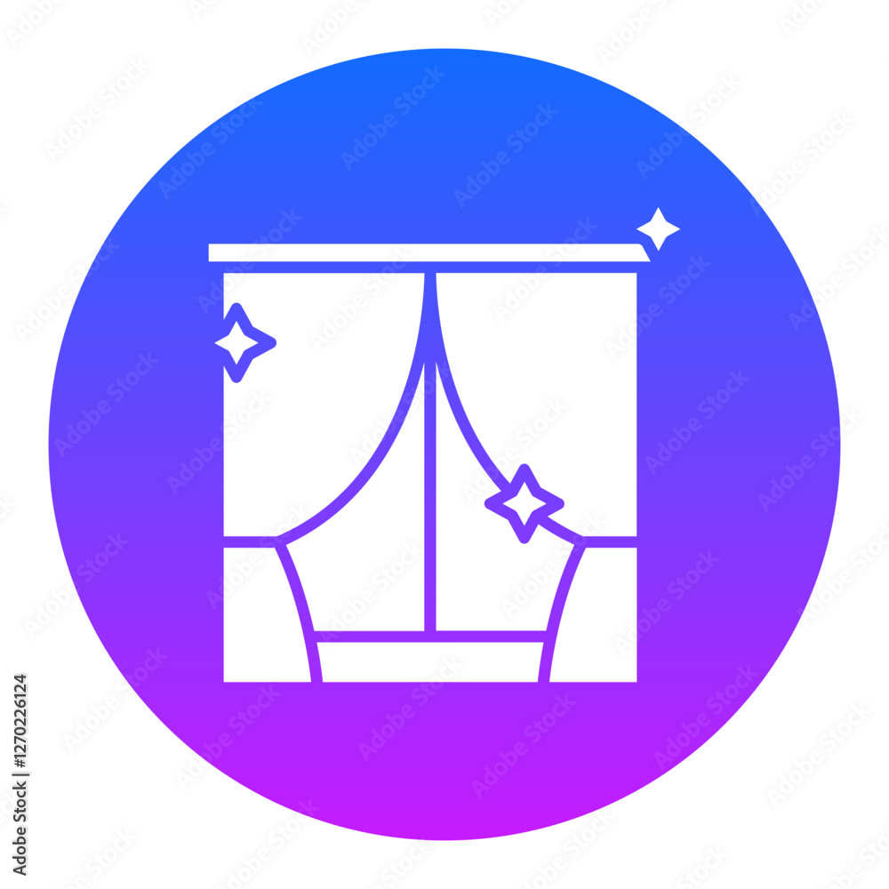 Cleaning Curtains Icon Cleaning Curtains Icon
