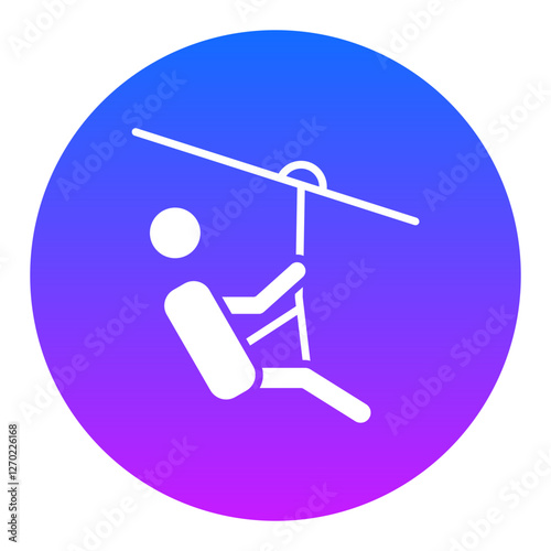 Zip Line Icon