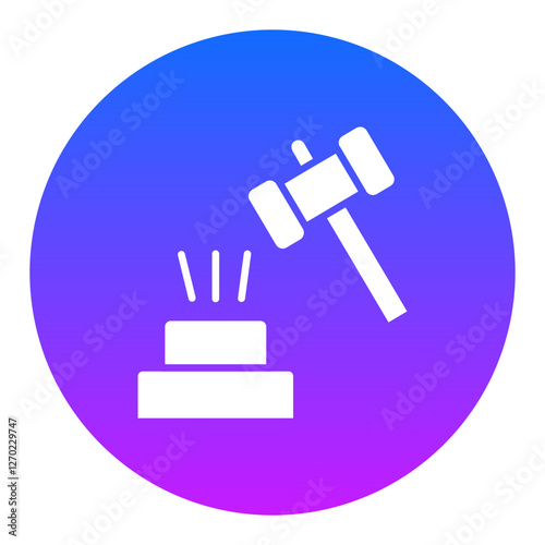 Broken Gavel Icon