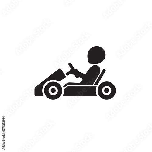 Go-kart driver icon. (3)