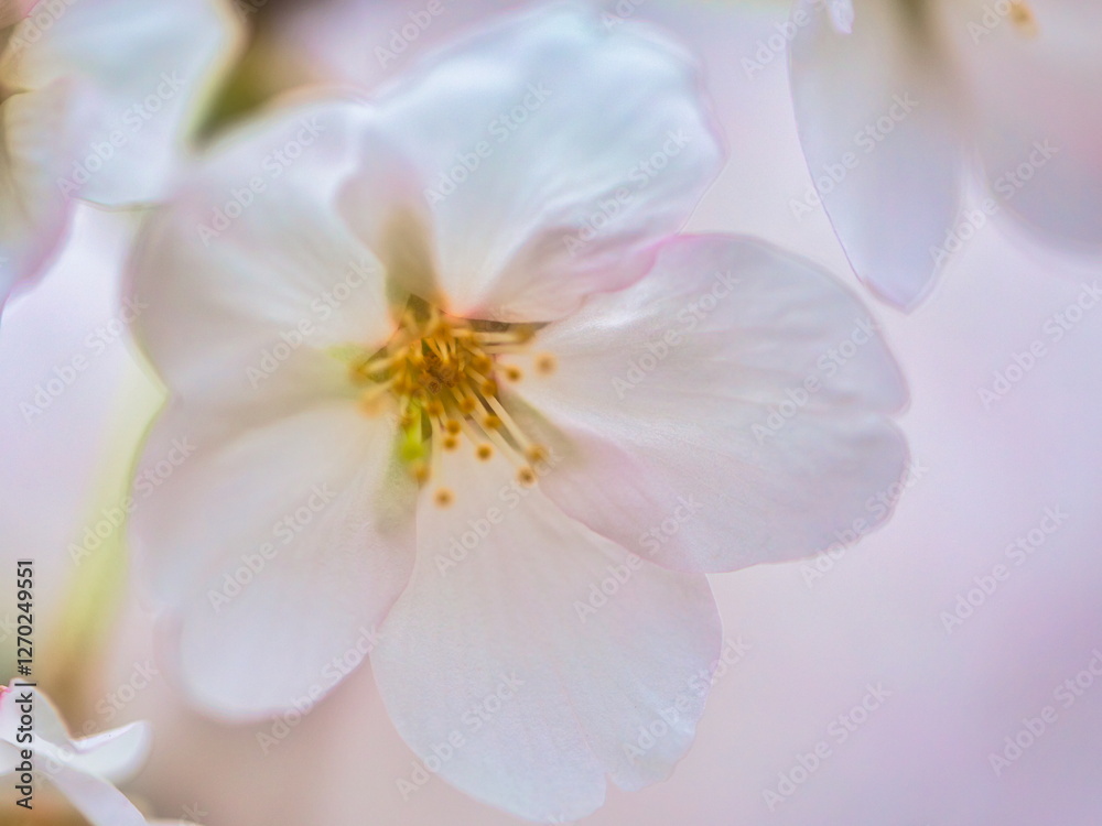 Fototapeta premium 公園では枝垂れ桜が満開を迎え春の訪れを感じることが出来ます