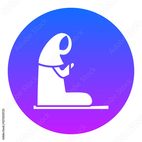 Muslim Praying Icon