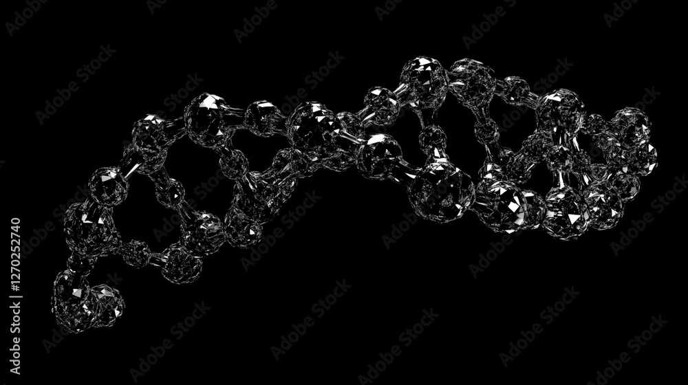 Abstract digital plexus DNA molecule Abstract digital plexus DNA molecule