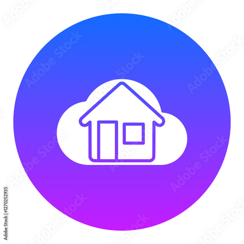 Cloud House Icon