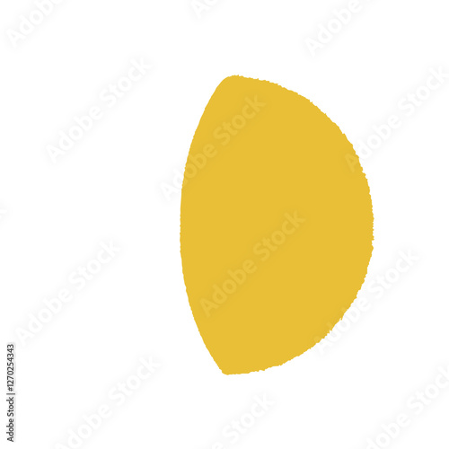 アナログ手描き風の月