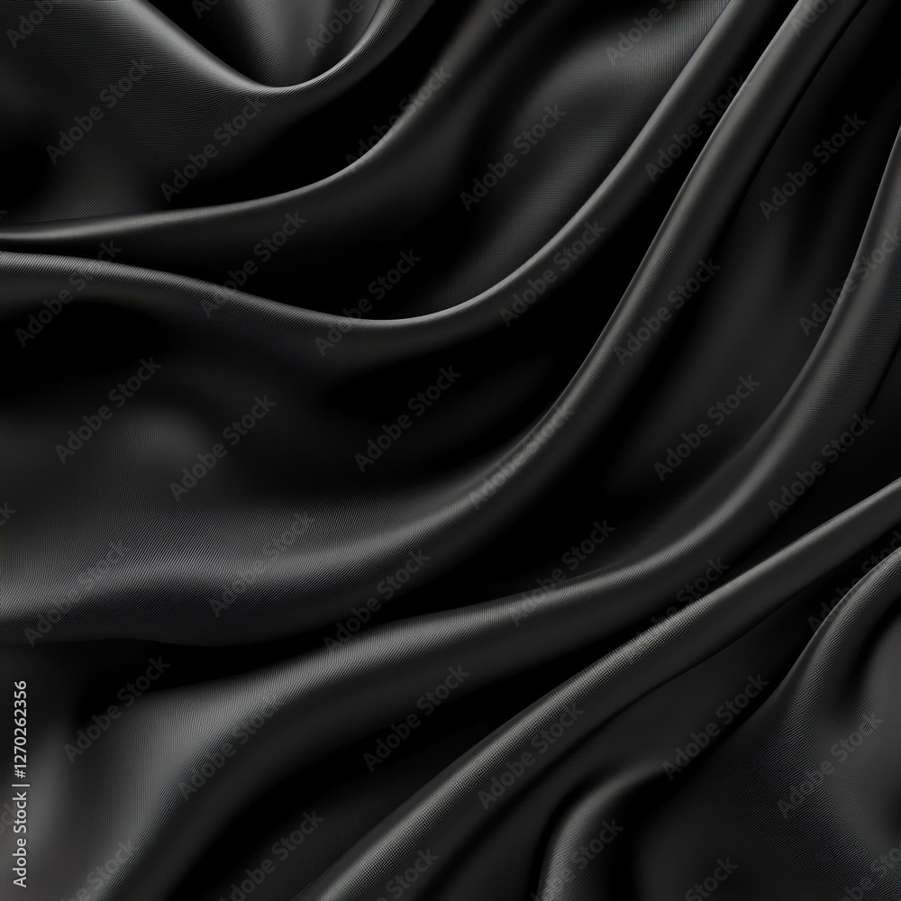 Elegant black fabric drape showcasing smooth textures and flowing patterns, perfect for backgrounds and textile design projects. Ideal for fashion, luxury, and artistic themes. Elegant black fabric drape showcasing smooth textures and flowing patterns, perfect for backgrounds and textile design projects. Ideal for fashion, luxury, and artistic themes.