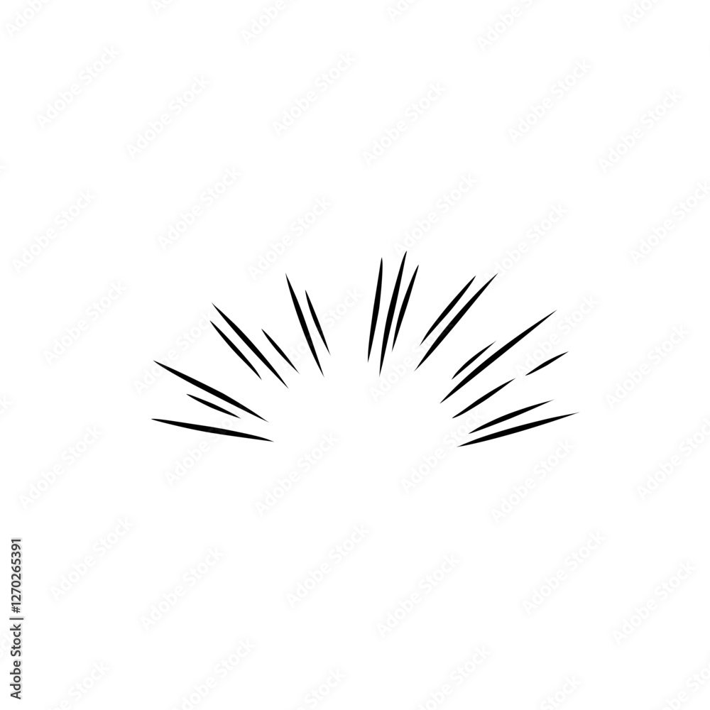 Obraz premium comic manga speed line