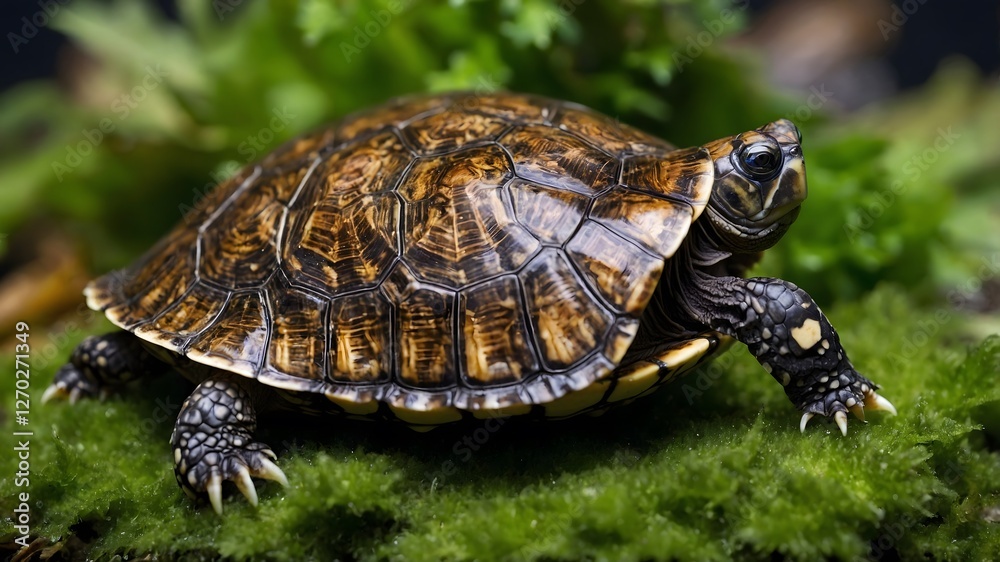 Shells and Surroundings: The Musk Turtle's Intricate Patterns in Nature Shells and Surroundings: The Musk Turtle's Intricate Patterns in Nature