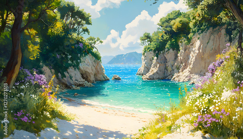 a man in a striped t-shirt