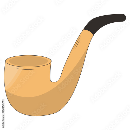 Cute Pirate Treasure Element Isolated on White Background. Flat Cartoon Vector Illustration.