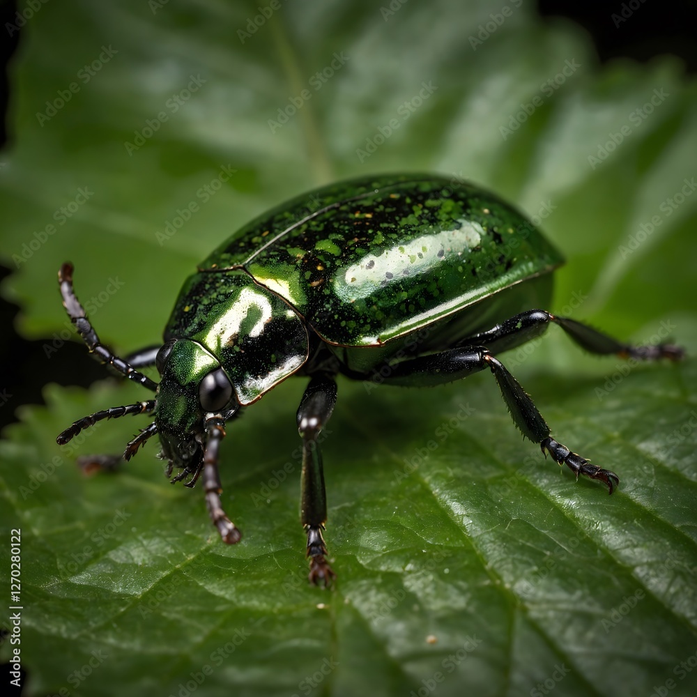 Hidden in Plain Sight: The Elaphrus Viridis Beetle Amongst the Leaves Hidden in Plain Sight: The Elaphrus Viridis Beetle Amongst the Leaves