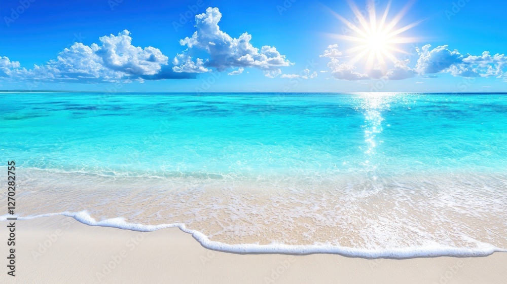 Tropical Beach Paradise: Sun, Sand, and Azure Waters Tropical Beach Paradise: Sun, Sand, and Azure Waters