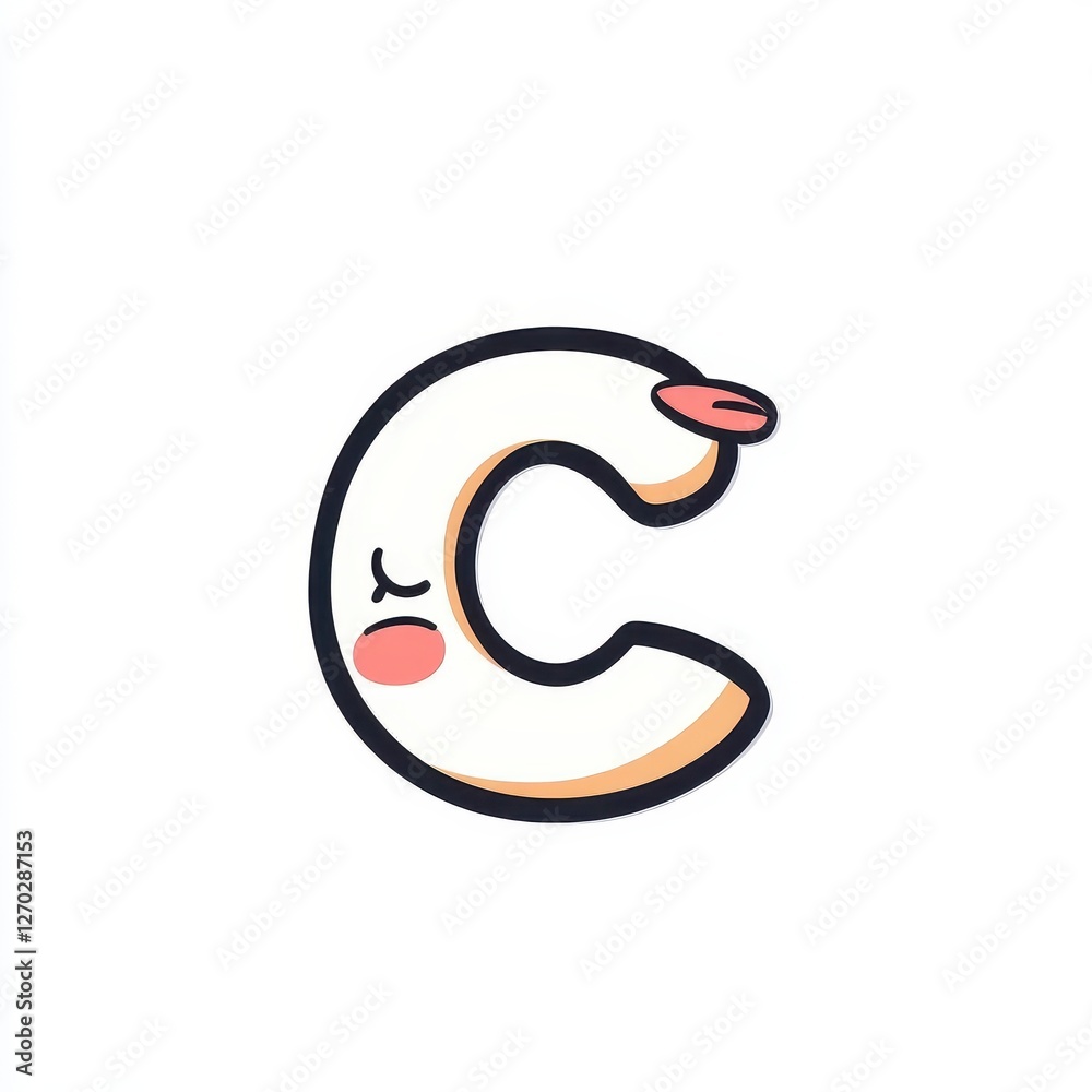 Cute Cartoon Letter C Graphic Design Illustration Cute Cartoon Letter C Graphic Design Illustration