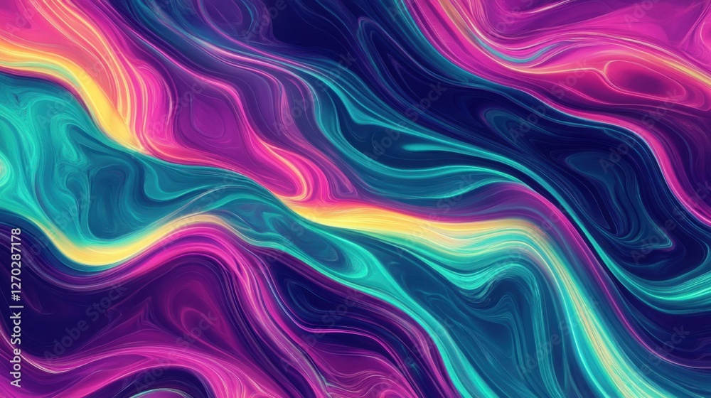 Digital Neon Lines with Cyberpunk Style – Abstract background Digital Neon Lines with Cyberpunk Style – Abstract background