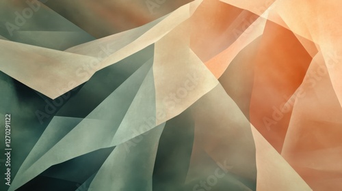 Overlapping Polygons with Translucent Effects – Abstract background