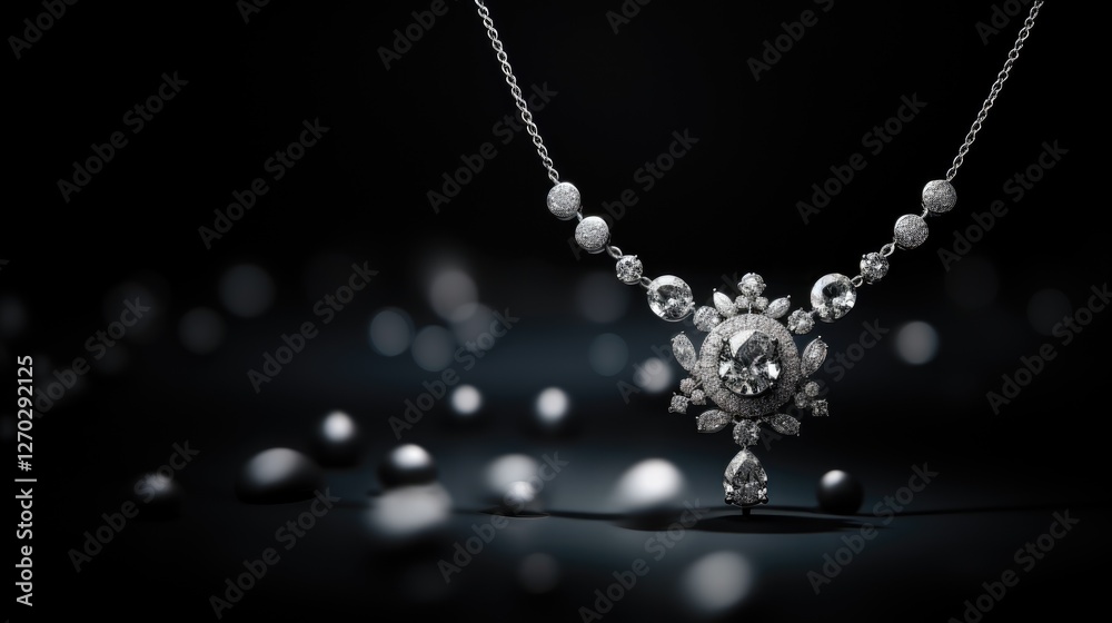 Luxury necklace - elegance, minimal design, simplicity, single backdrop, refined jewelry, exclusive pendant, clear layout, artistic composition, statement piece, premium accessory, modern aesthetic. Luxury necklace - elegance, minimal design, simplicity, single backdrop, refined jewelry, exclusive pendant, clear layout, artistic composition, statement piece, premium accessory, modern aesthetic.