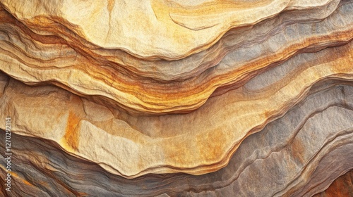 Sandstone Layers with Soft Earthy Colors – Abstract background