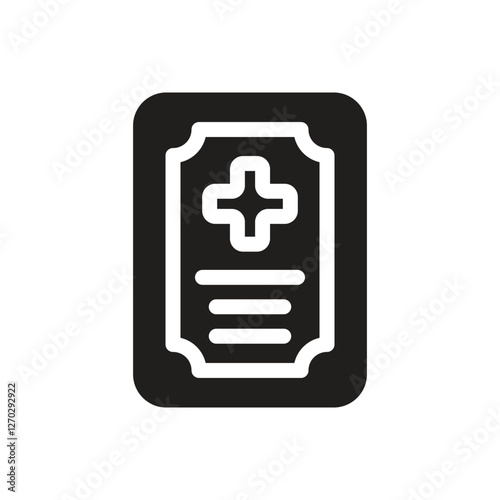 Certificate Medical Icon - Fill