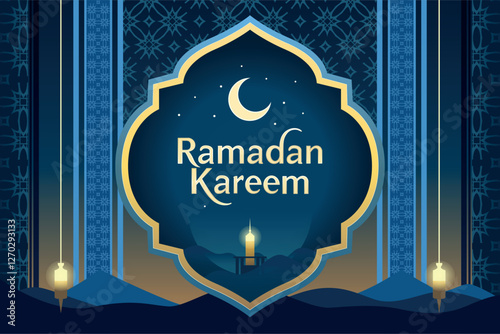 Ramadhan Kareem Banner Vector