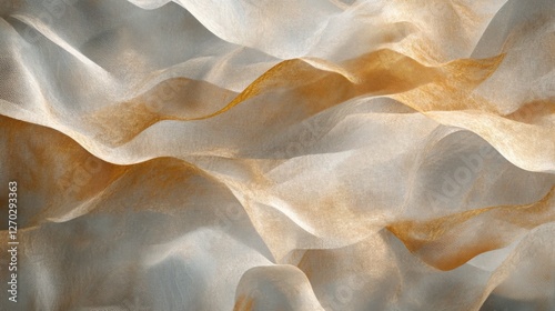 Soft Fiber-Like Patterns with Golden Sand – Abstract background