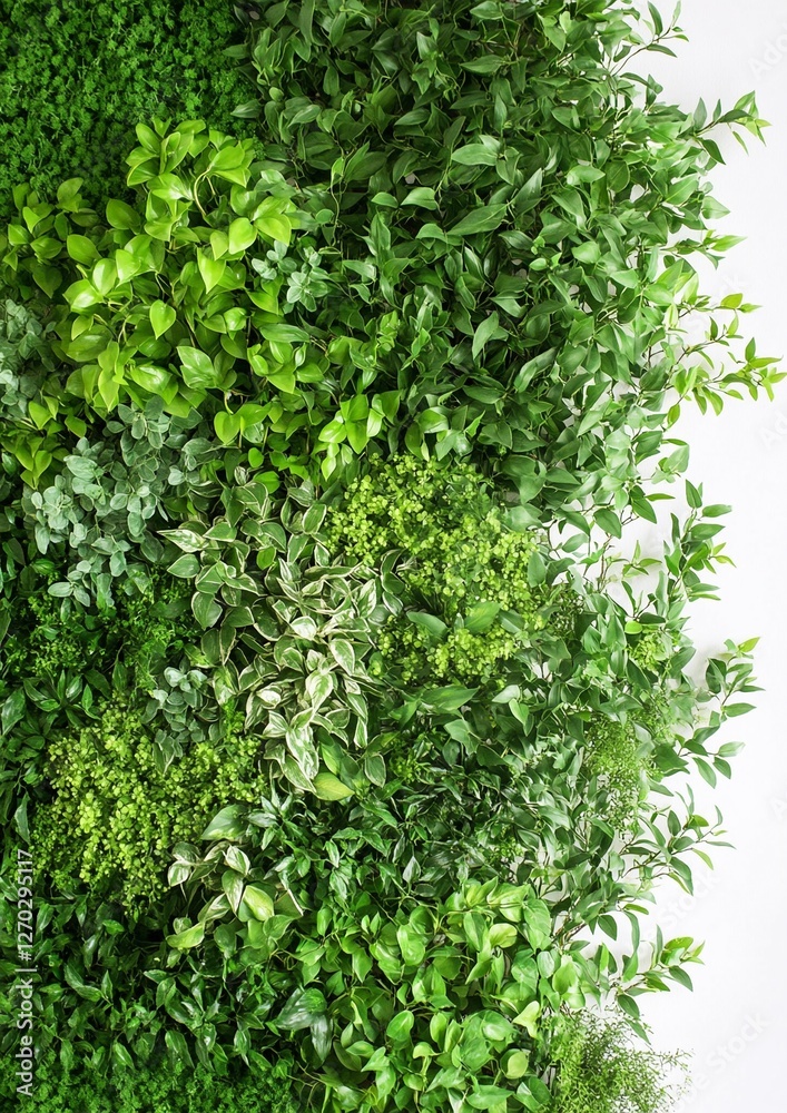 Obraz premium Stunning Vertical Plant Wall: Elevate Your Space with Eco-Friendly Interior Decor Featuring Lush Greenery and Modern Aesthetics for a Fresh, Inviting Ambiance