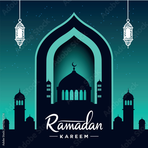 Ramadhan Kareem Poster Vector