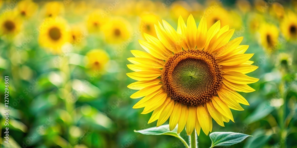sunflower blooming in a vibrant summer garden filled with yellow petals and seeds, fields, green, fields, green, seeds, warm sunflower blooming in a vibrant summer garden filled with yellow petals and seeds, fields, green, fields, green, seeds, warm