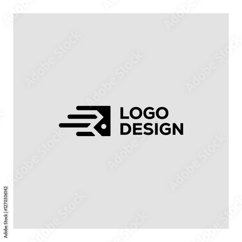 R initials RUN LOGO MONOGRAM
