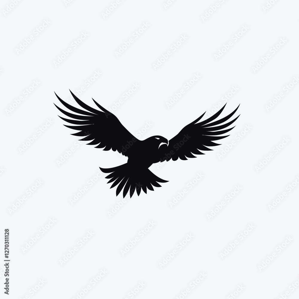 Eagle flying silhouette isolated background Eagle flying silhouette isolated background