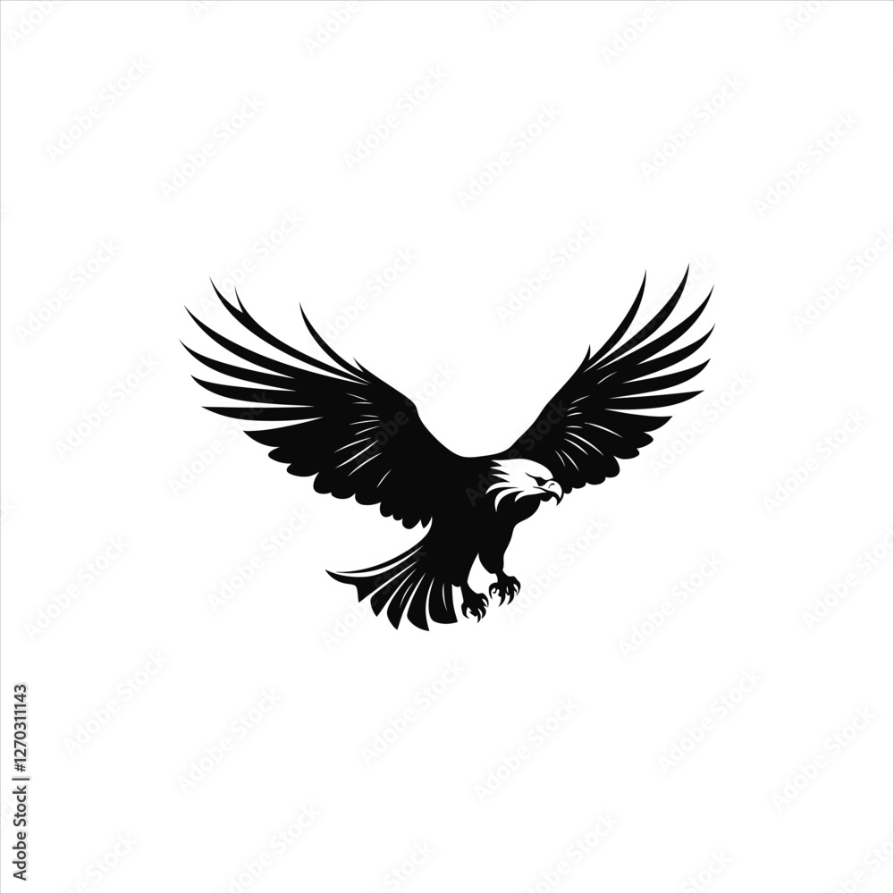 Obraz premium Silhouette of an eagle