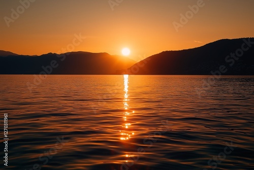 sunset over the sea