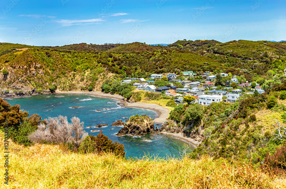 Rocky Bay Reserve, Russell, North Island, New Zealand, Oceania. Rocky Bay Reserve, Russell, North Island, New Zealand, Oceania.