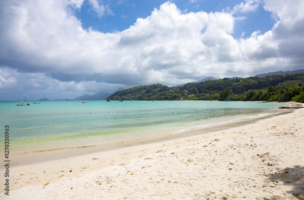 Anse A La Mouche Beach, Island Mahe, Republic of Seychelles. Anse A La Mouche Beach, Island Mahe, Republic of Seychelles.