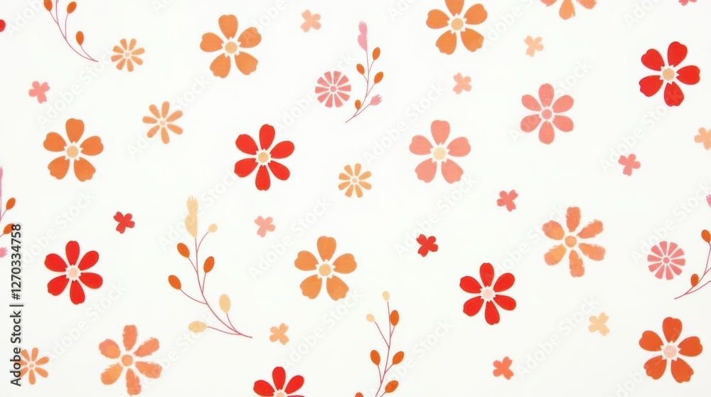 floral pattern on a white background. floral pattern on a white background.