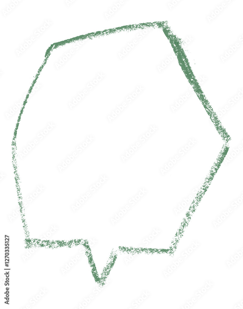 Separate green speech bubble on transparent background Separate green speech bubble on transparent background