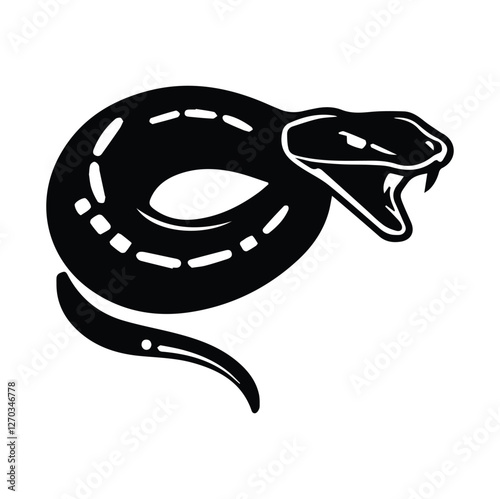 hustler slogan with black python vector illustration