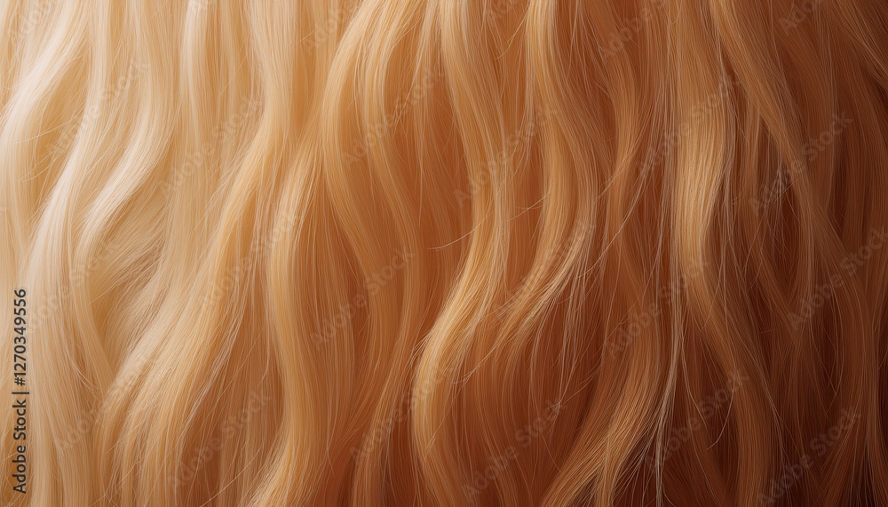 Fototapeta premium Wavy Long Blonde Hair Texture