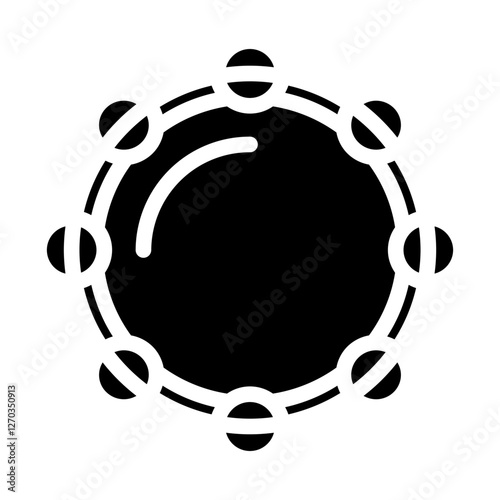 tambourine Solid icon